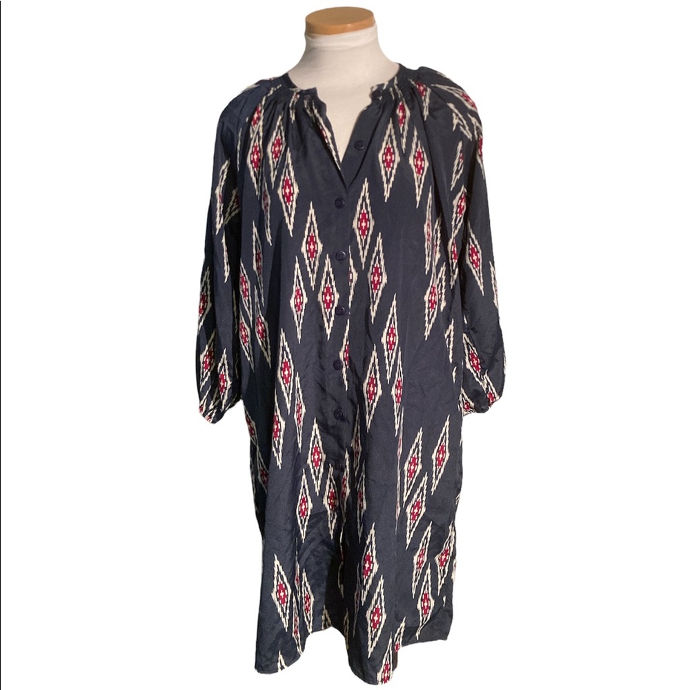 Tucker For Target Aztec Print Button Down Shirt D… - image 1